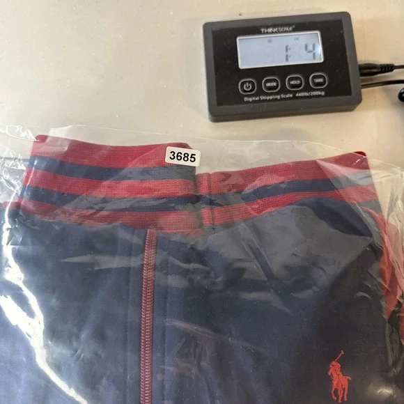 Polo Ralph Lauren Track Jacket Mens XL Navy Red Full Zip Made in USA Colorblock - Picture 13 of 13